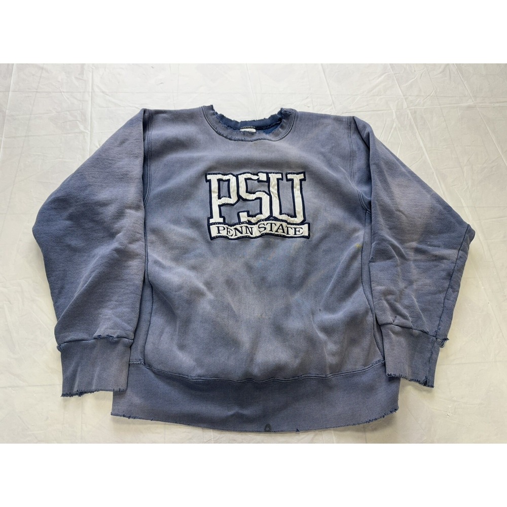 Vintage Penn State Distressed Faded Sweatshirt Mens Medium Crable Sportswear